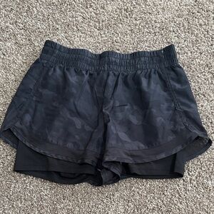 RBX Women's Dark Camouflage Athletic Shorts